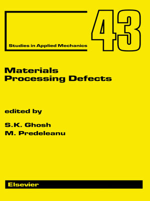 cover image of Materials Processing Defects